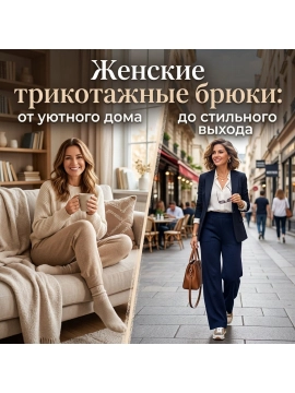 Женские трикотажные брюки: от уютного дома до стильного выхода